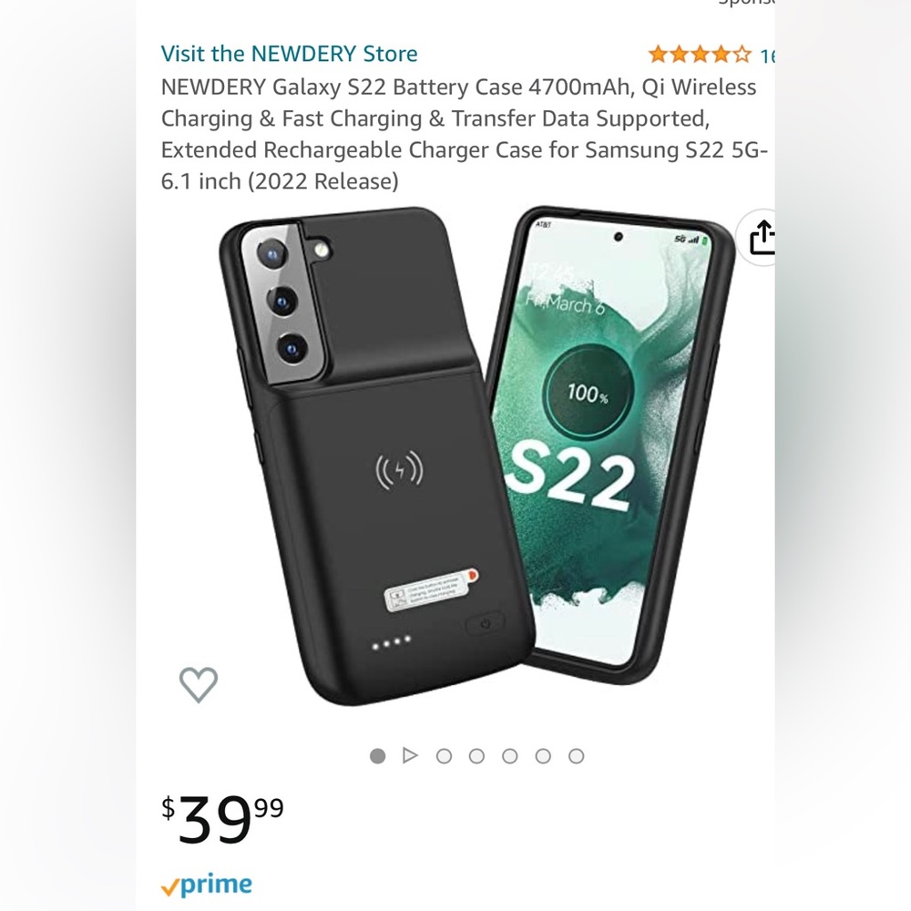 Samsung galaxy battery case charger